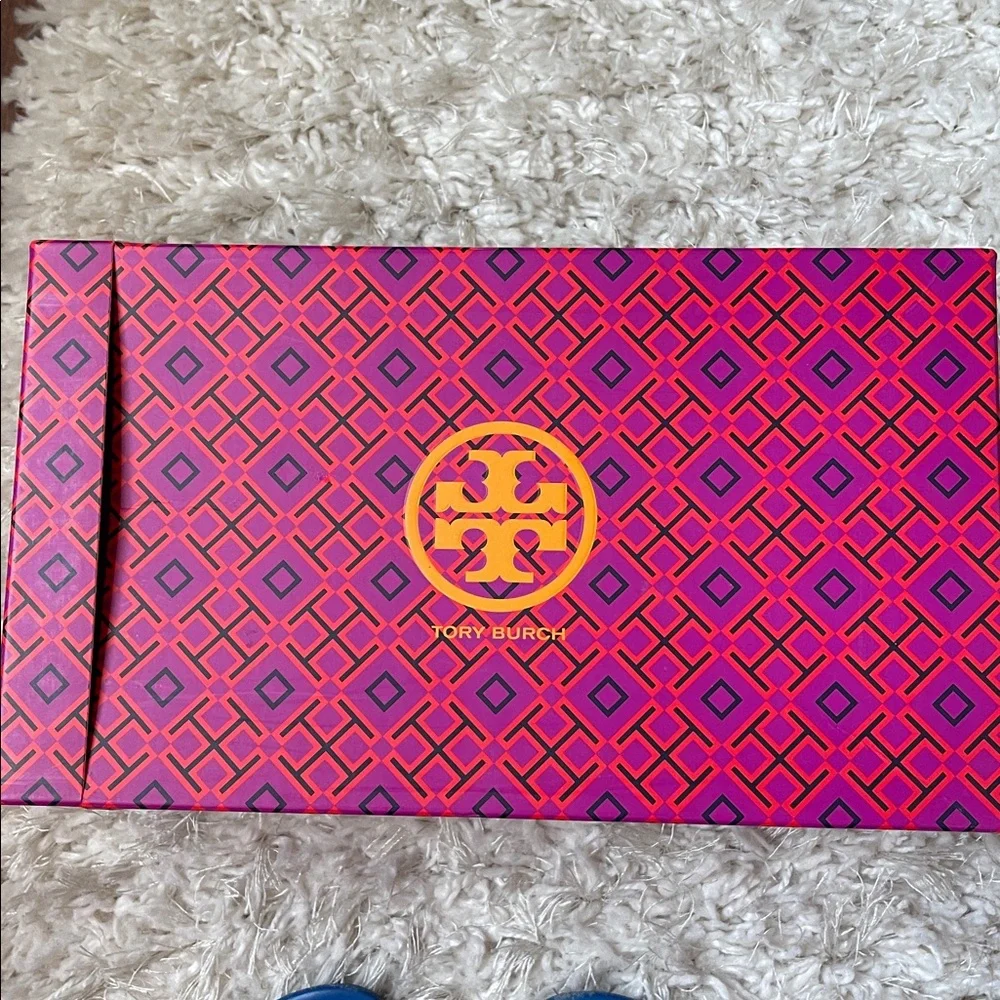 Tory Burch Tropical Blue Miller Sandals Size 9. Retail $198 - Picture 2 of 5